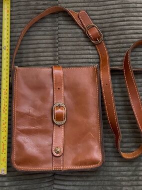 PATRICIA NASH Venezia Smooth Leather Crossbody Heritage Tan Bag Purse